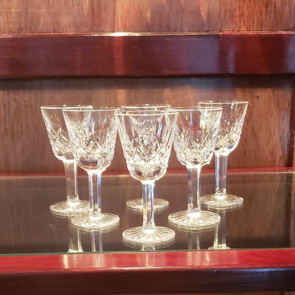 Waterford Lismore Crystal cordial Glasses - Picture 2 of 2